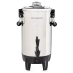 HomeCraft 30-Cup Stainless Steel Electric Coffee Urn with Reusable Filter thumbnail 1