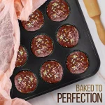 NutriChef 6-Piece Carbon Steel Non-Stick Baking Sheet Set, Rectangle Cookie Pans thumbnail 6