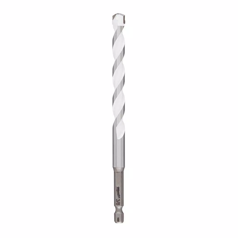 Milwaukee SHOCKWAVE 3/8 in. Carbide Multi-Material Drill Bit, 1/4 in. Hex Shank