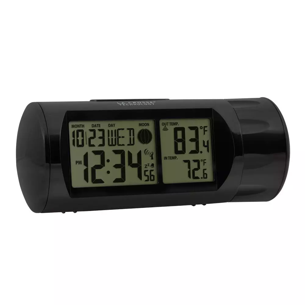 La Crosse Technology WWVB Atomic Digital Projection Alarm Clock with Wireless Outdoor Temperature Sensor