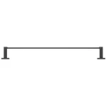Pfister Deckard 24 in. Single Towel Bar in Matte Black thumbnail 4
