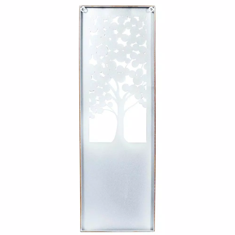 LITTON LANE 12 x 36 in. Shabby Chic Family Branches Inspirational Quote Wall Decor, Rustic Abstract Tree Art