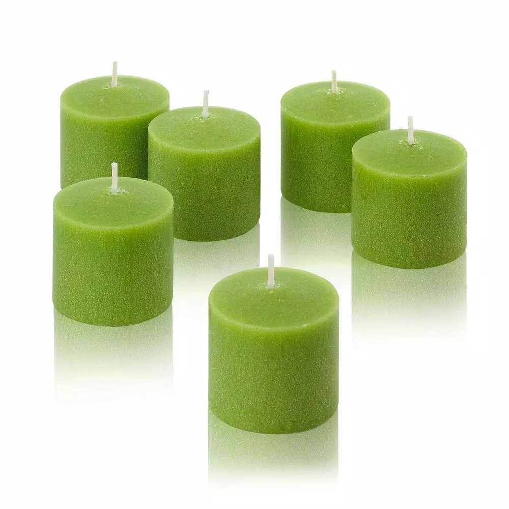 Light In The Dark Lime Green Unscented Votive Candles, 10 Hour Burn Time (Set of 72)