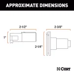 CURT 4-Way Round Trailer Connector Kit - Plug and Socket thumbnail 4