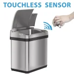 iTouchless 2.5 Gal. Stainless Steel Touchless Automatic Sensor Trash Can with Odor Filter and Fragrance thumbnail 2