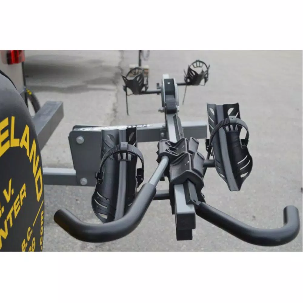 Swagman Dispatch Premiere 2-Bike Platform RV Hitch Rack - Gray and Black