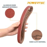POWERTEC 1 in. x 42 in. 240 Grit Aluminum Oxide Sanding Belt (10-Pack) thumbnail 4
