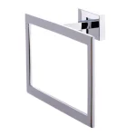 Italia Genoa Polished Chrome Towel Ring - Solid Brass Hand Towel Holder thumbnail 1