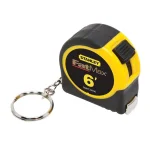 Stanley FATMAX 6 ft. Keychain Pocket Tape Measure, 1/2 in. Width, Metal Blade thumbnail 1
