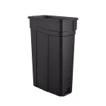 Suncast Commercial 23 Gallon Slim Black Resin Trash Can thumbnail 1