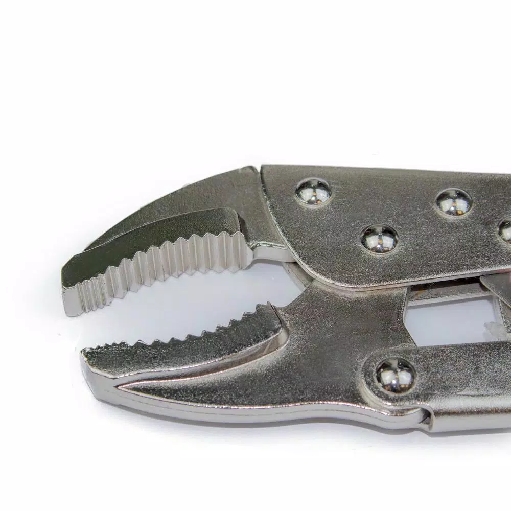 KING 12 in. Heavy-Duty Locking Pliers, Curved Jaw, Drop-Forged Carbon Steel