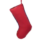 Glitzhome 19 in. Hooked Christmas Stocking with Snowman Design thumbnail 2
