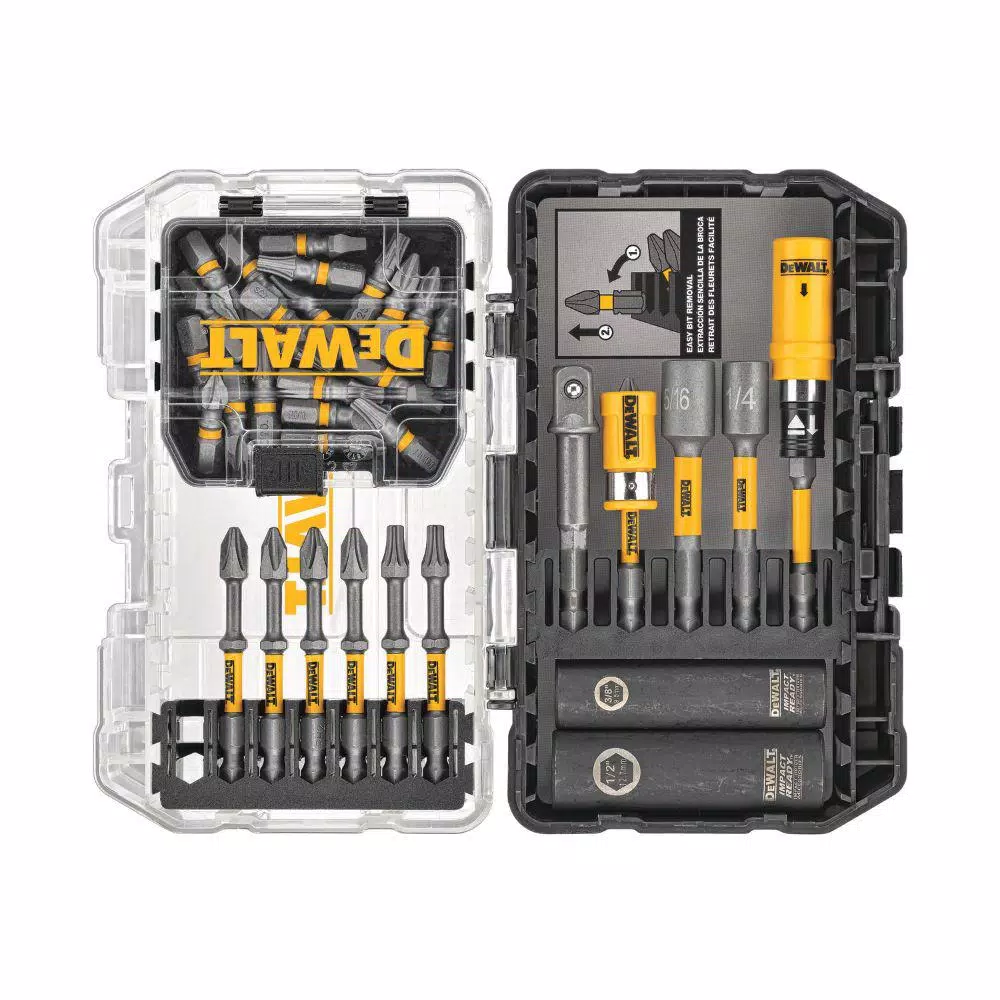 DEWALT MAX Impact 35-Piece Screwdriver Bit Set, Impact Rated Hex Shank