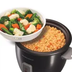 Hamilton Beach 16-Cup Rice Cooker and Steamer, Black thumbnail 5