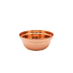 Old Dutch 1.75 qt. Round Copper over Stainless Steel Chafing Dish with Black Iron Stand thumbnail 3