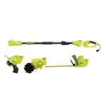 Sun Joe 4.5 Amp Electric Multi-Tool Lawn Care System - Hedge Trimmer, String Trimmer, and Garden Tiller thumbnail 1