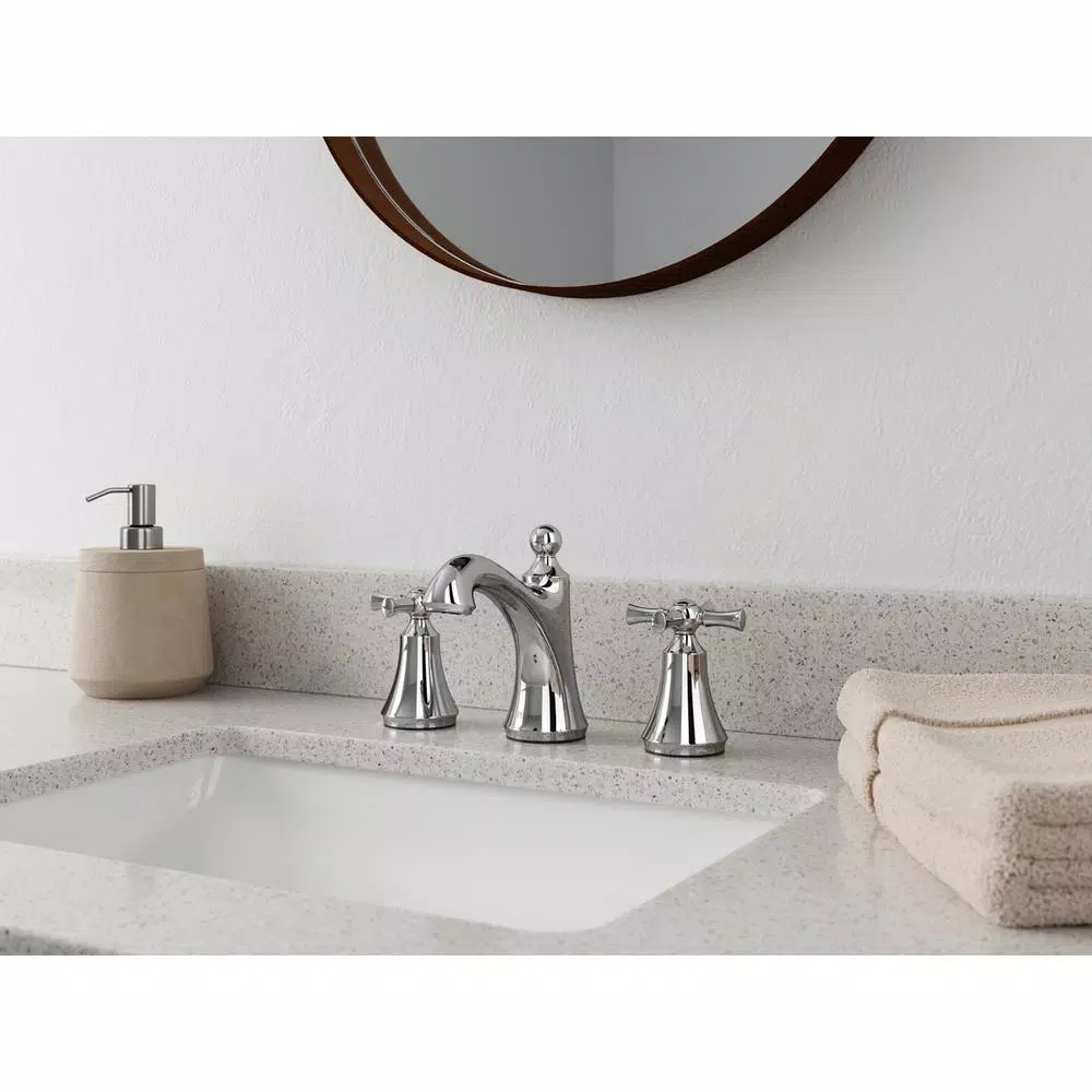 Pfister Thurmont 8 in. Widespread 2-Handle Bathroom Faucet, High Arc Spout, Polished Chrome