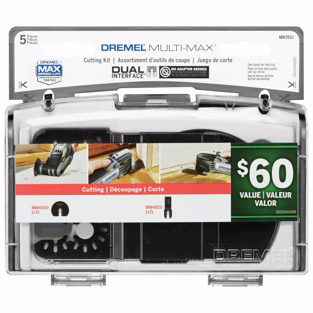 Dremel Multi-Max 5-Piece Oscillating Tool Cutting and Variety Accessory Kit