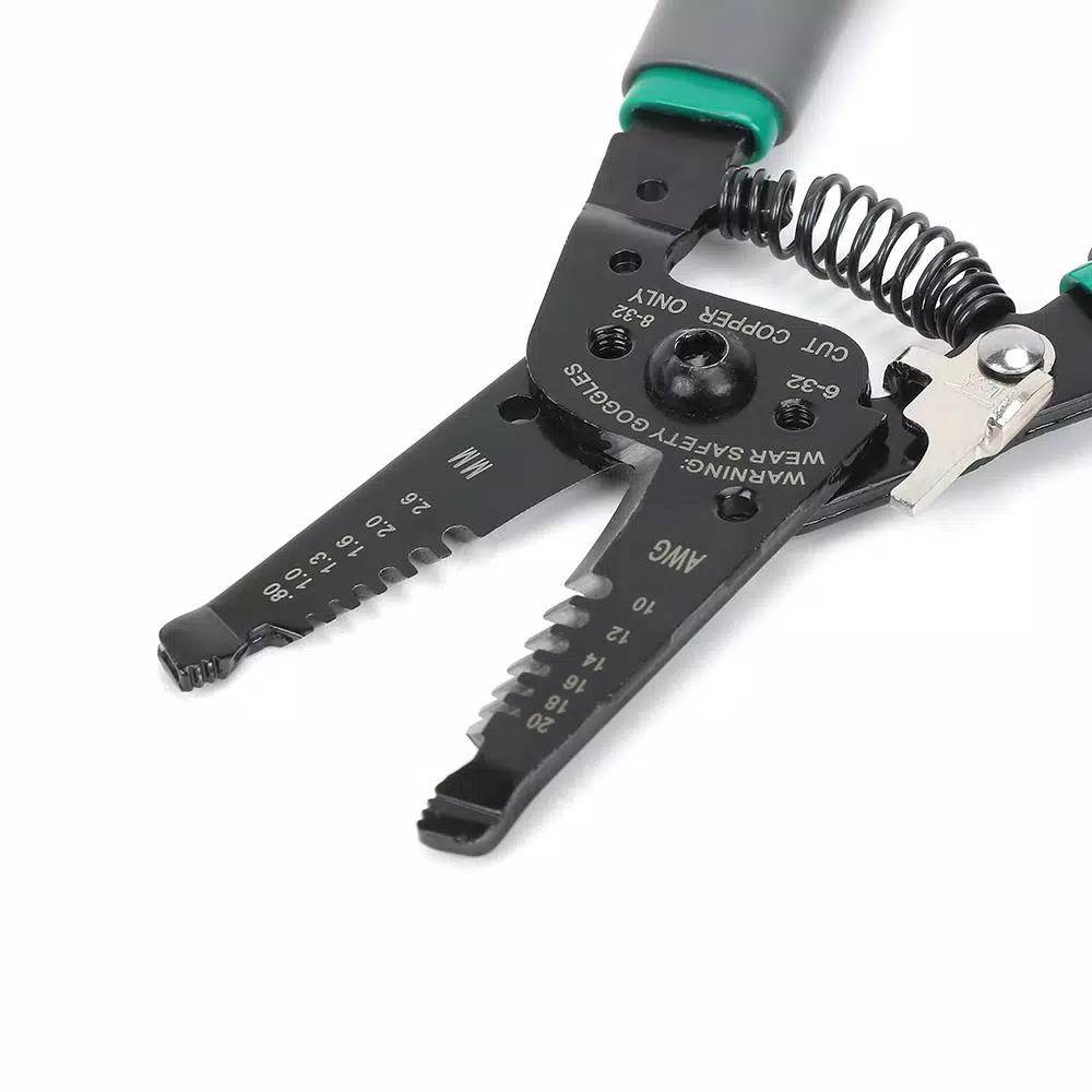 Commercial Electric 7 in. Wire Stripper and Cutter with Curved Handle