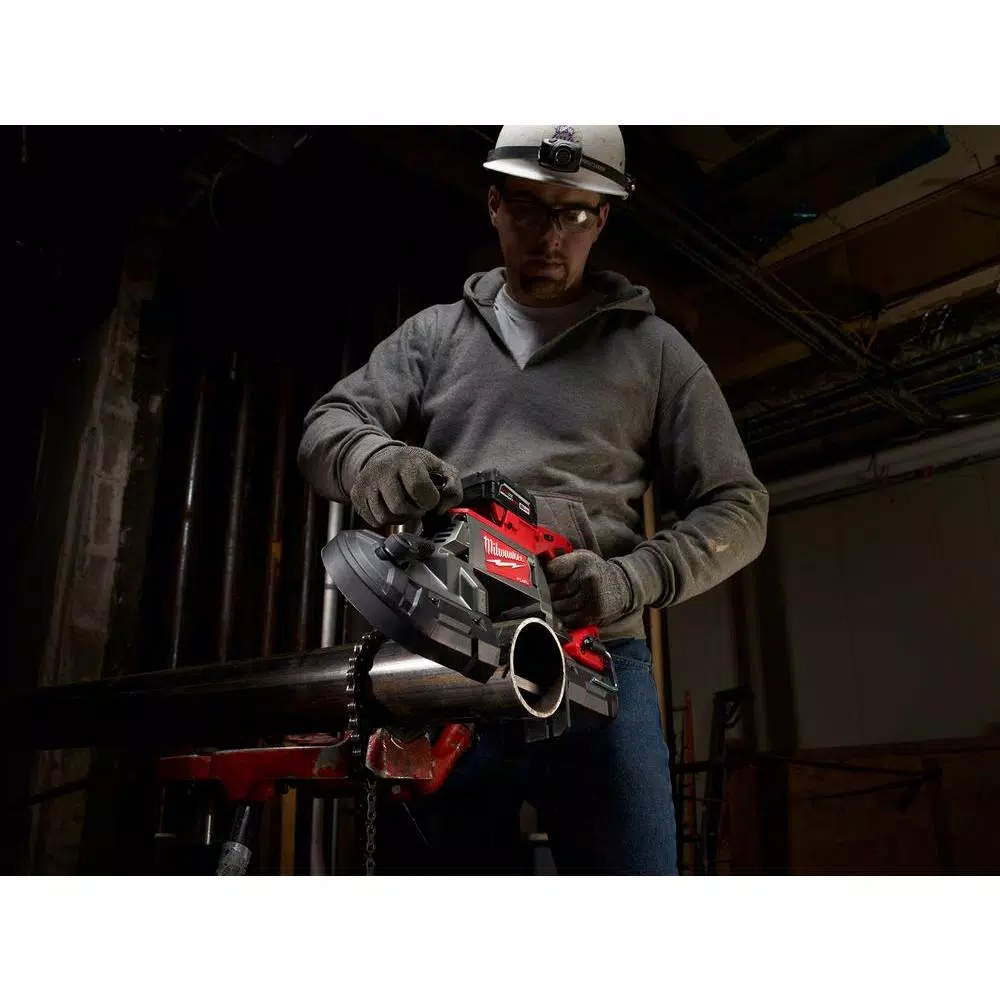 Milwaukee M18 FUEL 18V Brushless Deep Cut Band Saw & 5" Grinder Combo Kit with (2) 6.0 Ah Batteries