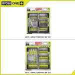 RYOBI Impact Rated Driving Bit Set, 40-Piece or 50-Piece Kit thumbnail 3