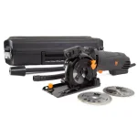 WEN 4.2 Amp 3-3/8 in. Plunge Cut Compact Circular Saw with Laser Guide and Carrying Case thumbnail 2