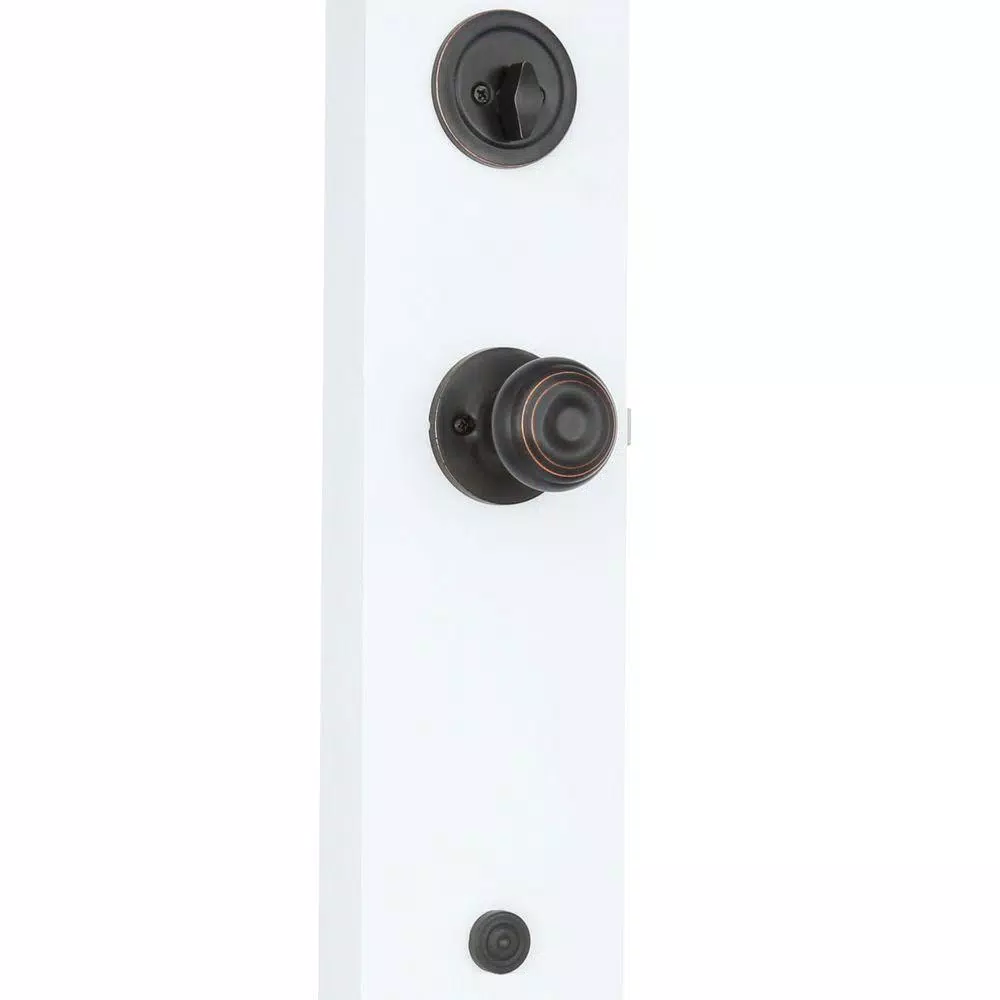Honeywell Classic Oil-Rubbed Bronze Entry Knob and Deadbolt Combo Pack, Keyed Alike