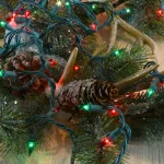 LUMABASE 200-Light Red and Green Mini String Lights, Steady Incandescent, Green Cord thumbnail 4