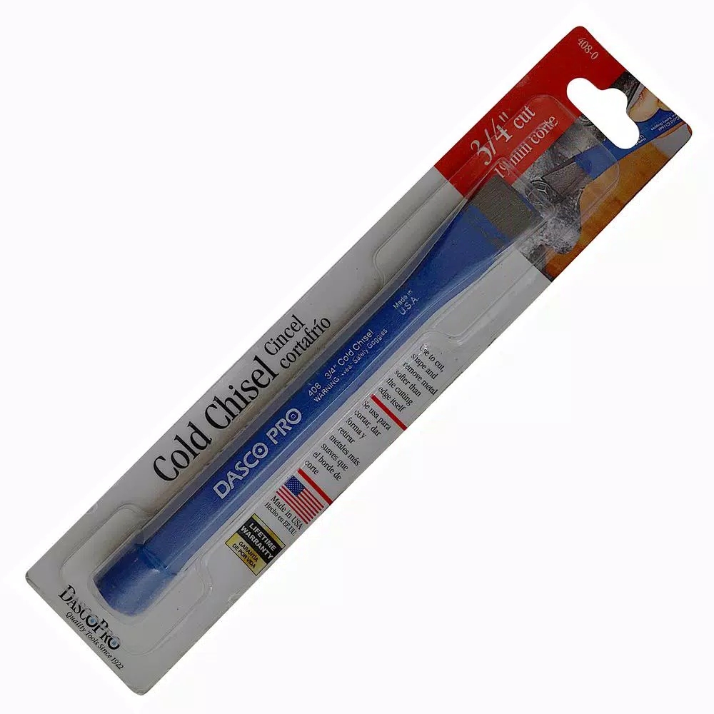 Dasco Pro 3/4 in. x 7-1/8 in. Cold Chisel, Beveled Tip, Made in USA