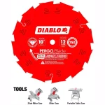 Diablo 10 in. x 12-Tooth Polycrystalline Diamond (PCD) Tipped Ultimate Flooring Saw Blade thumbnail 6