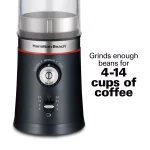 Hamilton Beach Custom Grind 5 oz. Black Blade Coffee Grinder, Electric with Removable Stainless Steel Chamber thumbnail 5
