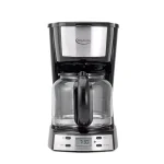 Betty Crocker 12-Cup Programmable Drip Coffee Maker with Stainless Steel Accents and Automatic Shutoff thumbnail 1