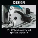 Makita 18V X2 LXT Brushless 7-1/4" Cordless Circular Saw Guide Rail Compatible Base (Tool-Only) thumbnail 9
