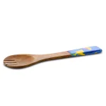 Gibson Elite Philomena 2-Piece Mango Wood Salad Serving Set with Enamel Watercolor Handles thumbnail 3