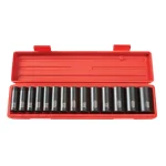 TEKTON 14-Piece 1/2 in. Drive Deep Impact Socket Set, 6-Point SAE Sockets thumbnail 1