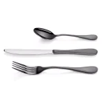 Artaste Rain 36-Piece 18/10 Stainless Steel Flatware Set, Black Titanium Finish, Service for 12 thumbnail 3