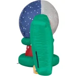 Fraser Hill Farm 8 ft. NOEL Snow Globe Christmas Inflatable with Animated Lights thumbnail 9