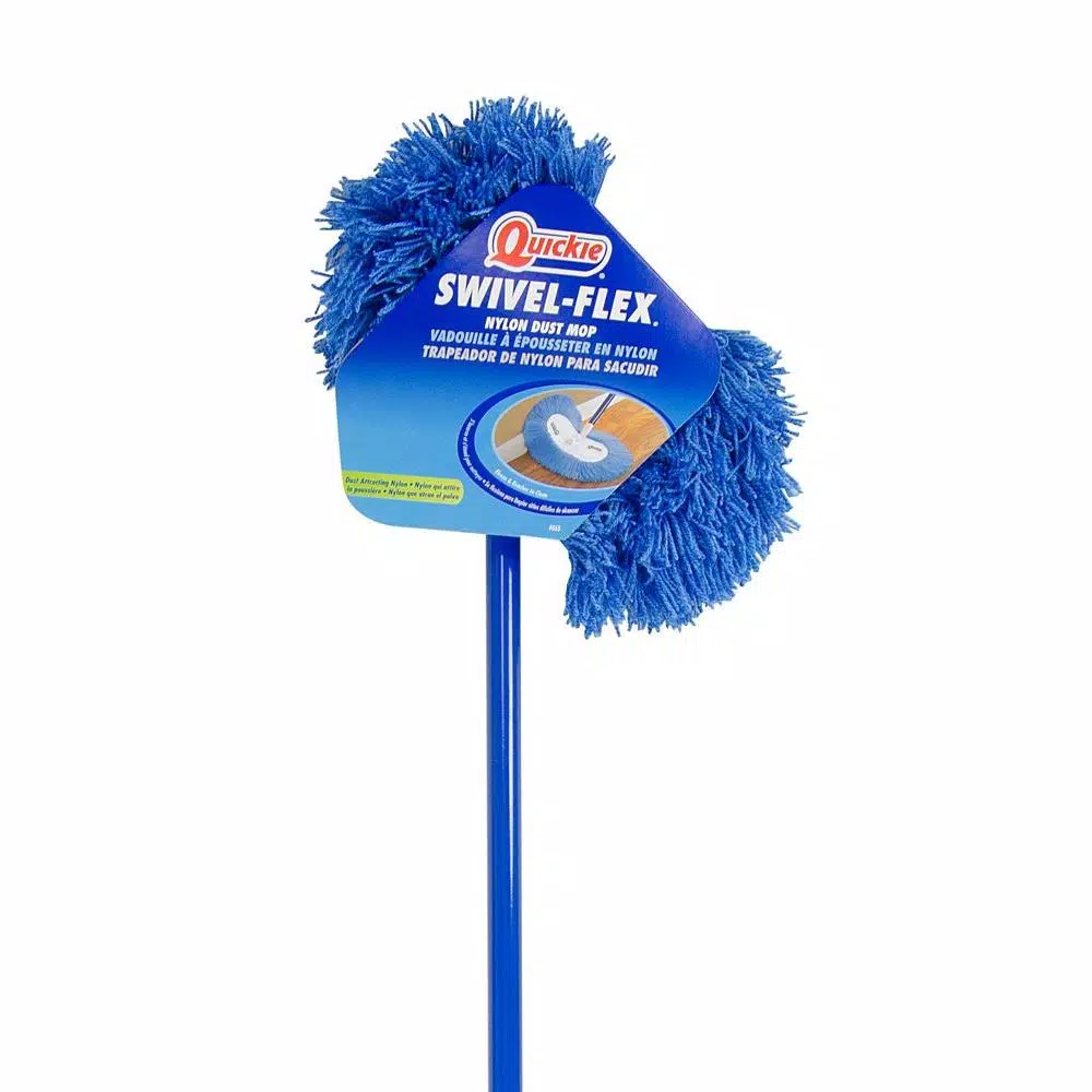 Quickie Swivel-Flex Nylon Dust Mop with 360-Degree Swivel and 48 in. Steel Handle