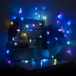 ALEKO 50-Light Multicolor LED Crown String Lights, 19.5 ft. Flashing Holiday Decor thumbnail 3