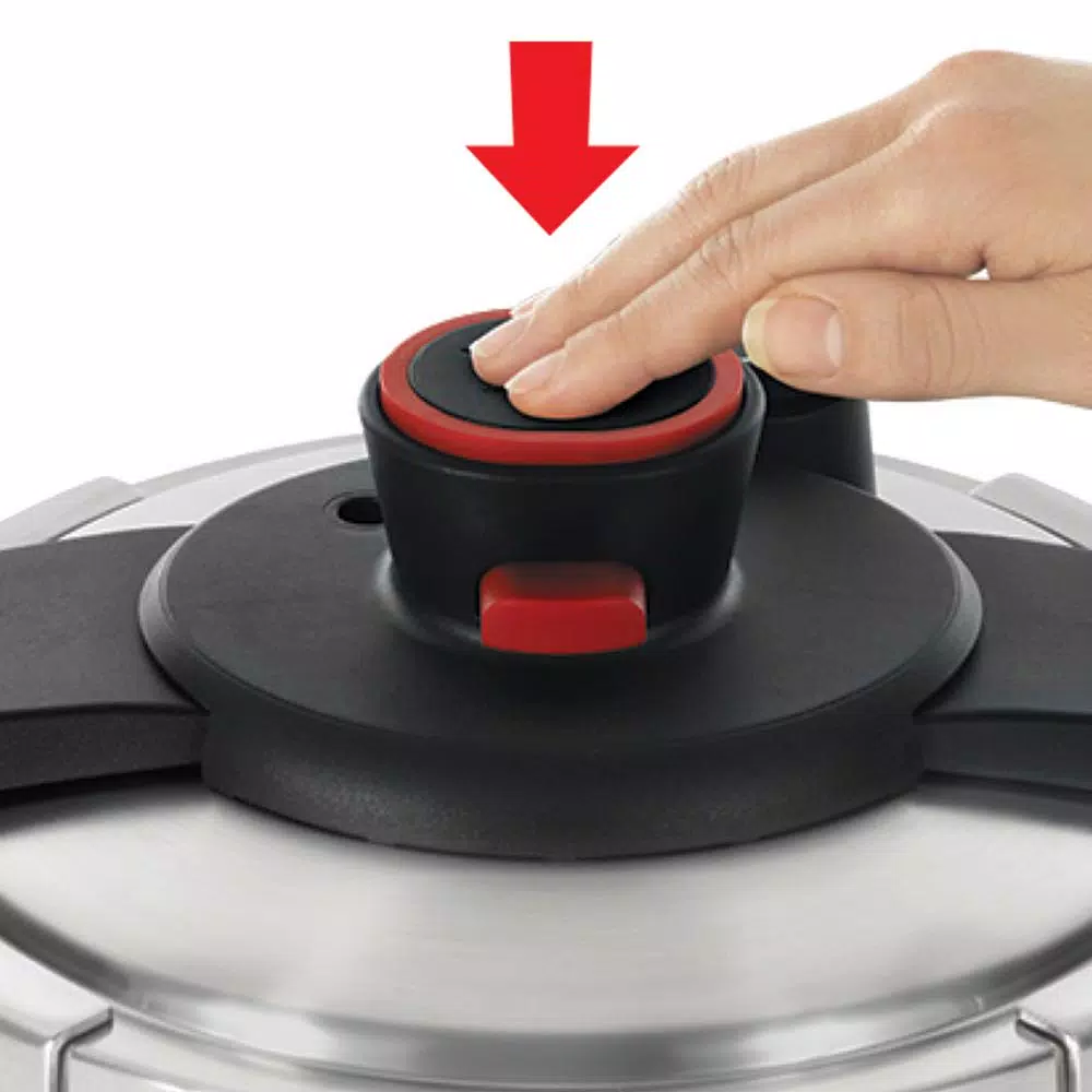 T-fal Clipso 8 Qt. Stainless Steel Stove Top Pressure Cooker with Steam Basket