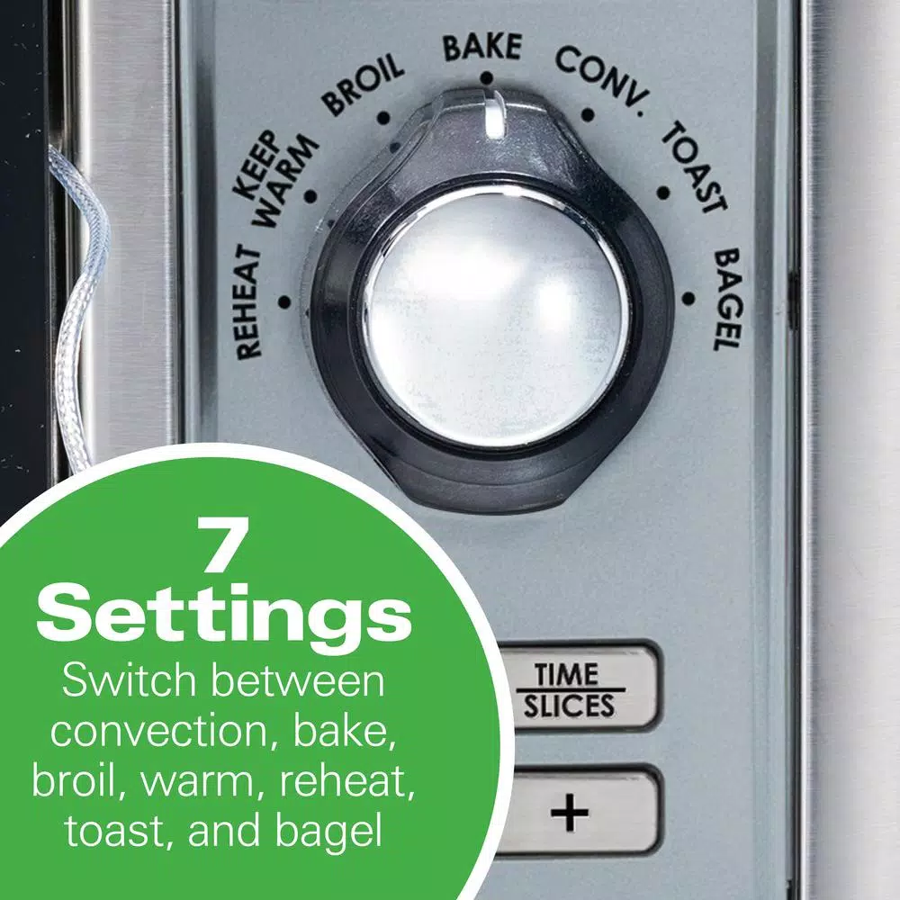 Hamilton Beach Professional 1500W Digital Toaster Oven with Temperature Probe, 6-Slice, Stainless Steel