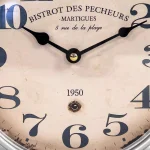 Zentique Blue Vintage Distressed Face Analog Desk Clock - Metal Frame, Quartz Movement thumbnail 4