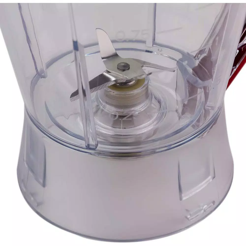Ovente 400W Professional Blender, 50 oz 2-Speed Jar Blender with Pulse, Stainless Steel Blades, Red