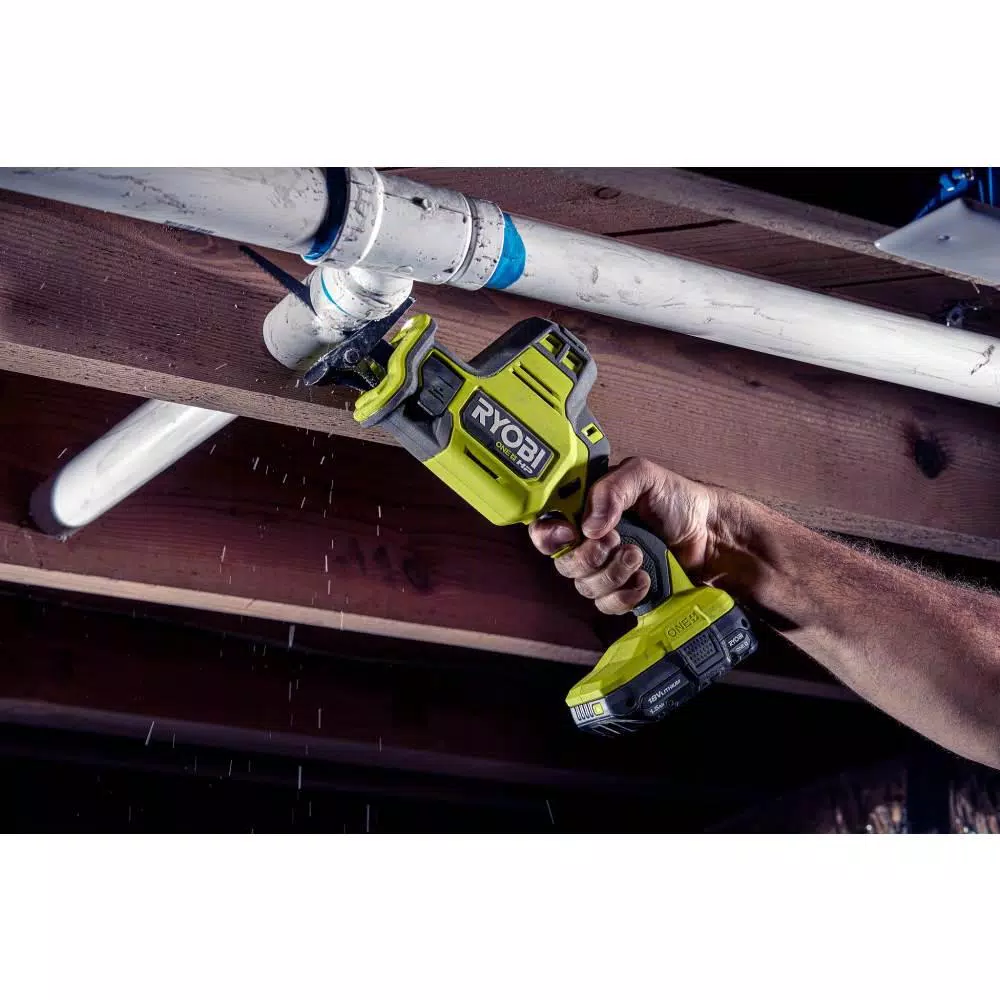 RYOBI ONE+ HP 18V Brushless Compact 2-Tool Combo Kit: One-Handed Reciprocating Saw & Cut-Off Tool