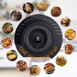 Geek Chef 1700W 15 Qt. Large Capacity Air Fryer with Rotisserie and 16 Preset Modes, Black thumbnail 6