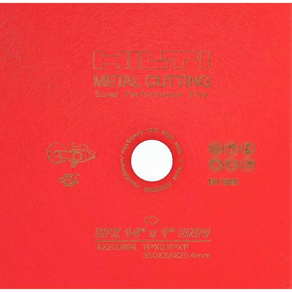 Hilti SPX 4.5 in. x 7/8 in. Metal Diamond Cutting Blade