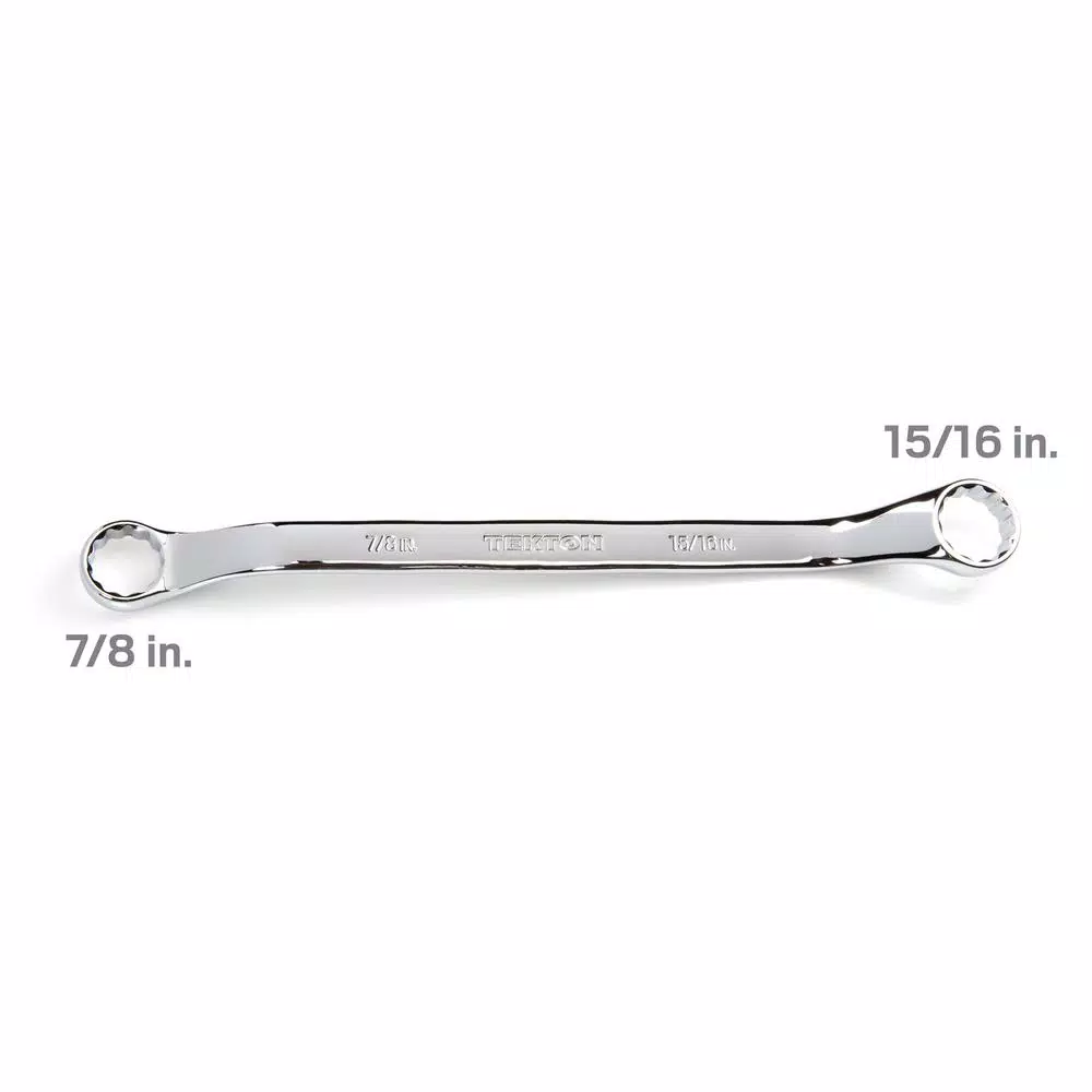 TEKTON 7/8 in. x 15/16 in. 45° Offset Double Box End Wrench