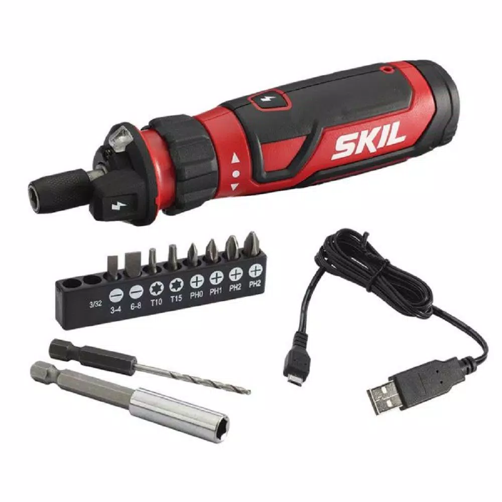 Skil 4V Cordless 1/4 in. Hex Chuck Screwdriver with Circuit Sensor Technology