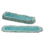 Rubbermaid Commercial Products HYGEN 24 in. Microfiber Dust Mop Pad with Fringe, Green thumbnail 3
