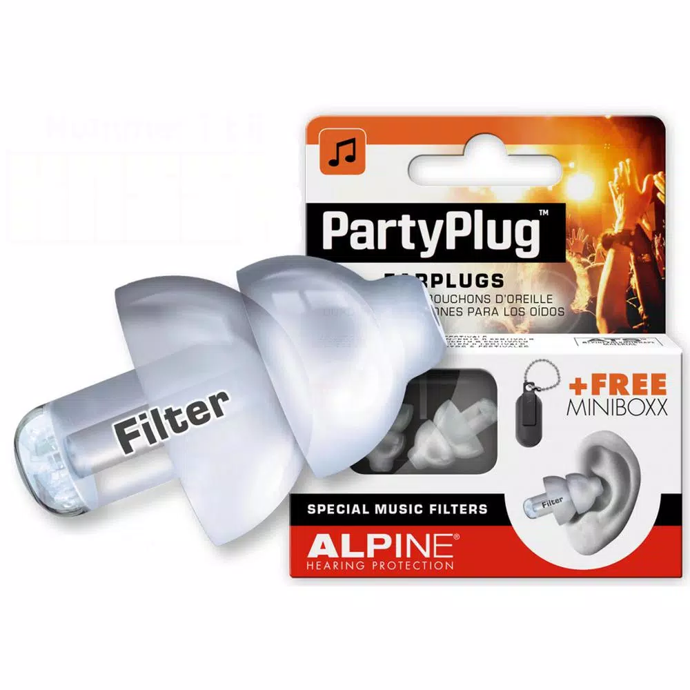Alpine PartyPlug ThermoShape Earplugs - High Fidelity Hearing Protection for Concerts & Festivals